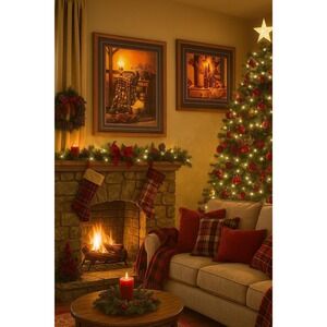 Vintage "Candlelit Collection" By Doug Knutson, Signed Print 33X27